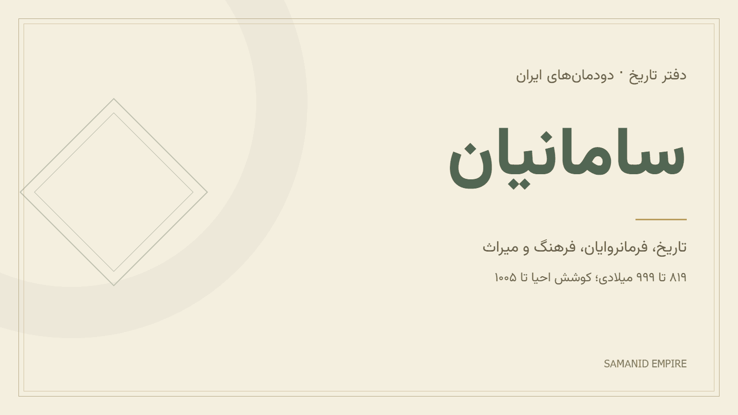 سامانیان؛ تاریخ، امیران، شکوفایی فرهنگ فارسی و سقوط